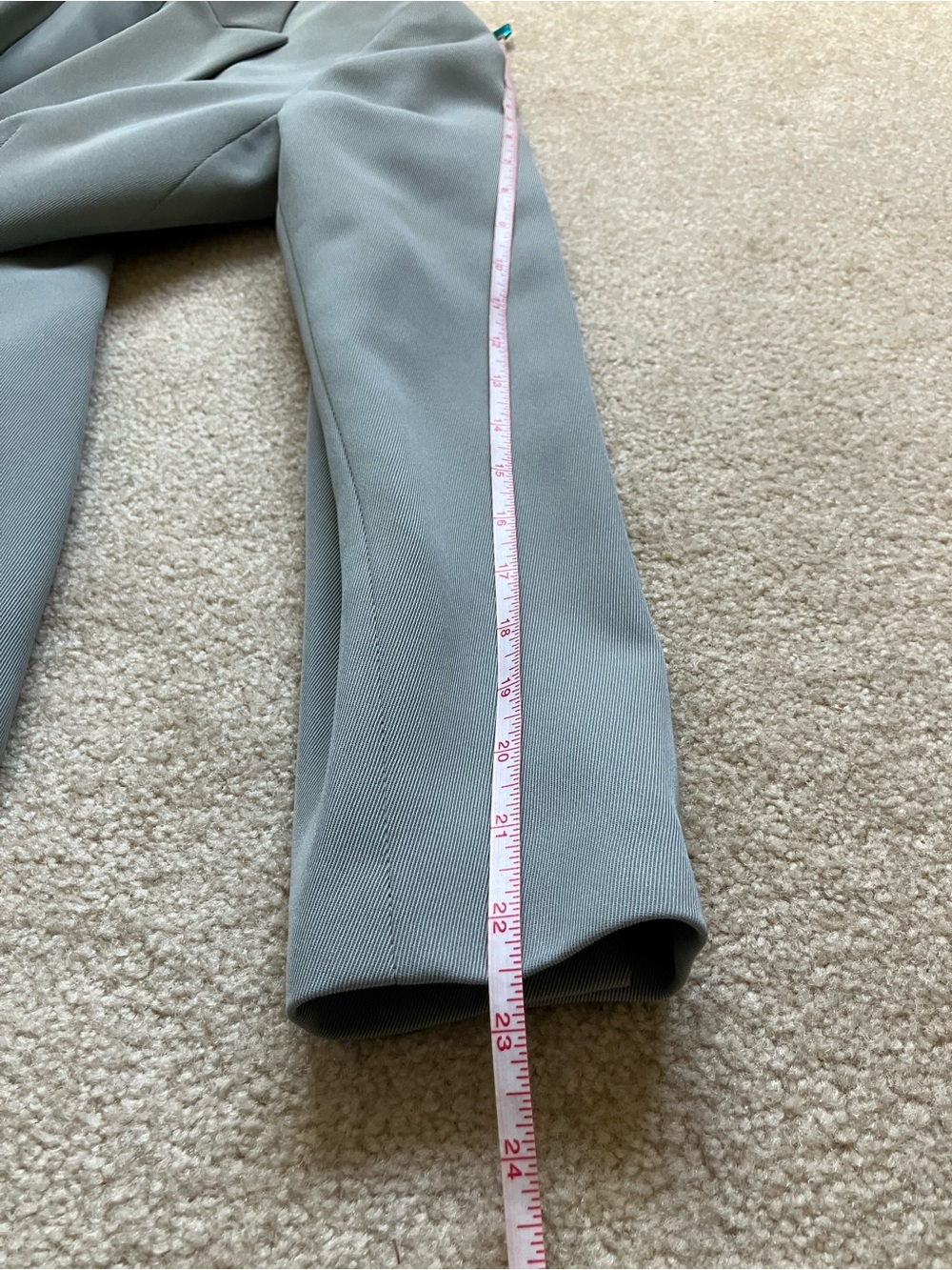 Kasper A.S. L. Petite Aquamarine Blue Pantsuit - Picture 11 of 16